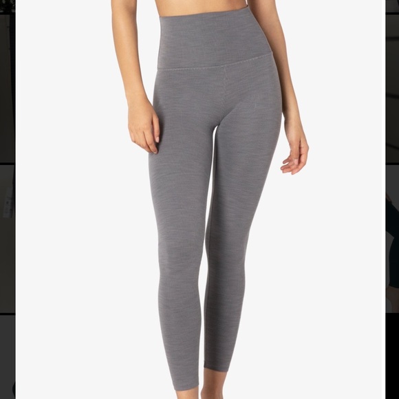 Beyond Yoga Heather Rib High Waisted Midi Legging - Picture 2 of 8